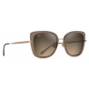 Maui Jim - Violet Lake - Transparent Taupe Gold Bronze - Polarized Luxury Sunglasses - Maui Jim