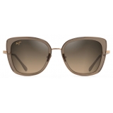 Maui Jim - Violet Lake - Transparent Taupe Gold Bronze - Polarized Luxury Sunglasses - Maui Jim
