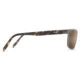 Maui Jim - Anemone - Brushed Chocolate Bronze - Polarized Rectangular Sunglasses - Maui Jim
