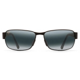 Maui Jim - Black Coral - Black Grey - Polarized Rectangular Sunglasses - Maui Jim Eyewear