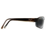 Maui Jim - Black Coral - Black Grey - Polarized Rectangular Sunglasses - Maui Jim Eyewear