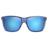 Maui Jim - Cruzem - Blu - Occhiali da Sole Polarizzati Rettangolari - Maui Jim Eyewear