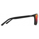 Maui Jim - Cruzem - Black Hawaii Lava - Polarized Rectangular Sunglasses - Maui Jim Eyewear