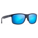Maui Jim - Huelo - Blu - Occhiali da Sole Polarizzati Rettangolari - Maui Jim Eyewear