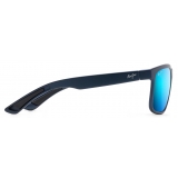 Maui Jim - Huelo - Blu - Occhiali da Sole Polarizzati Rettangolari - Maui Jim Eyewear
