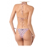 MC2 Saint Barth - Bikini Stampa Floreale in Spunto Smock - Rosa - Luxury Exclusive Collection