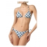 MC2 Saint Barth - Bikini Stampa Fiori Jaipur - Bianco/Azzurro - Luxury Exclusive Collection