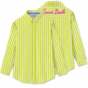 MC2 Saint Barth - Oversized Striped Shirt - White/Fluo Yellow - Luxury Exclusive Collection