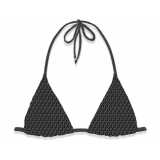 MC2 Saint Barth - Top Bikini con Strass - Nero - Luxury Exclusive Collection