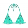 MC2 Saint Barth - Cashmere Pattern Bikini Top - Aqua Green - Luxury Exclusive Collection