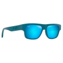 Maui Jim - Kōkua - Blu - Occhiali da Sole Polarizzati Rettangolari - Maui Jim Eyewear