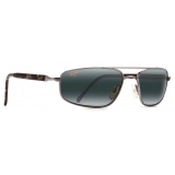 Maui Jim - Kahuna - Gunmetal Grey - Polarized Rectangular Sunglasses - Maui Jim Eyewear