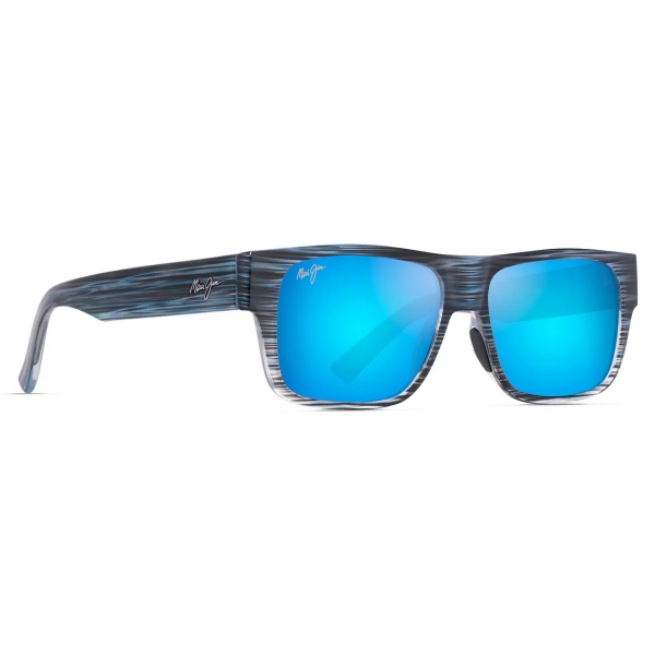 Maui Jim - Keahi - Blu - Occhiali da Sole Polarizzati Rettangolari - Maui Jim Eyewear