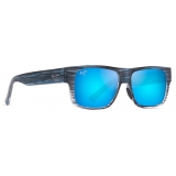 Maui Jim - Keahi - Blu - Occhiali da Sole Polarizzati Rettangolari - Maui Jim Eyewear