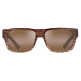 Maui Jim - Keahi - Brown Bronze - Polarized Rectangular Sunglasses - Maui Jim Eyewear