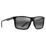 Maui Jim - Mamalu Bay - Black Grey - Polarized Rectangular Sunglasses - Maui Jim Eyewear