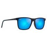 Maui Jim - One Way - Dark Navy Blue - Polarized Rectangular Sunglasses - Maui Jim Eyewear