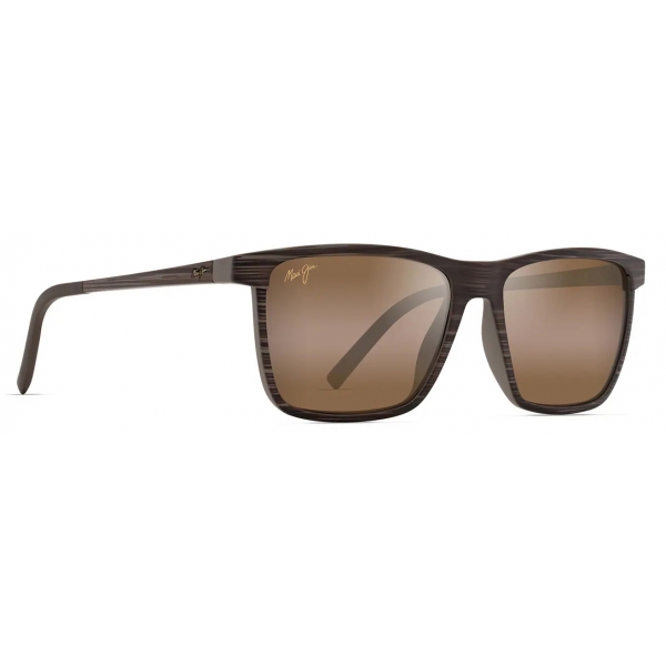 Maui Jim - One Way - Brown Bronze - Polarized Rectangular Sunglasses - Maui Jim Eyewear