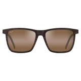 Maui Jim - One Way - Brown Bronze - Polarized Rectangular Sunglasses - Maui Jim Eyewear