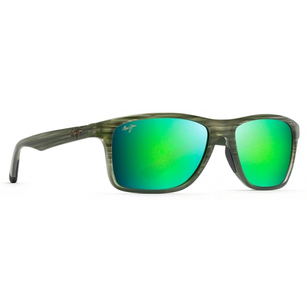 Maui Jim - Onshore - Olive MAUIGreen - Polarized Rectangular Sunglasses - Maui Jim Eyewear