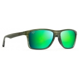 Maui Jim - Onshore - Olive MAUIGreen - Polarized Rectangular Sunglasses - Maui Jim Eyewear