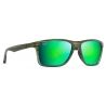 Maui Jim - Onshore - Olive MAUIGreen - Polarized Rectangular Sunglasses - Maui Jim Eyewear