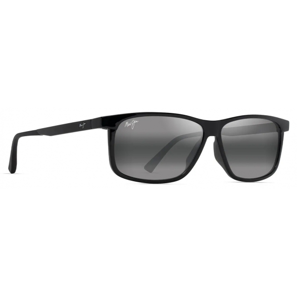 Maui Jim - Pūlama - Black Grey - Polarized Rectangular Sunglasses - Maui Jim Eyewear