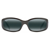 Maui Jim - Punchbowl - Nero Blu Grigio - Occhiali da Sole Polarizzati Rettangolari - Maui Jim Eyewear