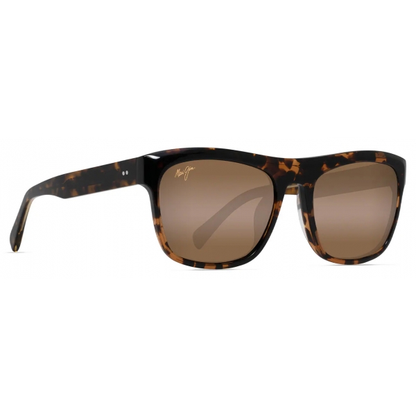 Maui Jim - S-Turns - Tortoise Honey Bronze - Polarized Rectangular Sunglasses - Maui Jim Eyewear