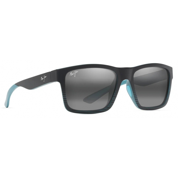 Maui Jim - The Flats - Black Teal Grey - Polarized Rectangular Sunglasses - Maui Jim Eyewear