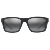 Maui Jim - The Flats - Black Teal Grey - Polarized Rectangular Sunglasses - Maui Jim Eyewear