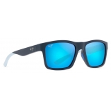 Maui Jim - The Flats - Navy Blue - Polarized Rectangular Sunglasses - Maui Jim Eyewear