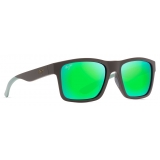 Maui Jim - The Flats - Brown Mint MAUIGreen - Polarized Rectangular Sunglasses - Maui Jim Eyewear