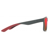 Maui Jim - The Flats - Dark Grey Red Hawaii Lava - Polarized Rectangular Sunglasses - Maui Jim