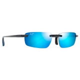Maui Jim - ‘Ilikou - Nero Blu  - Occhiali da Sole Senza Montatura Polarizzati - Maui Jim Eyewear
