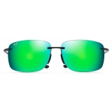 Maui Jim - Hema - Matte Black MAUIGreen - Polarized Rimless Sunglasses - Maui Jim Eyewear