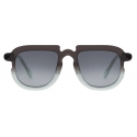 Portrait Eyewear - Eliasson Gradient Brown Green - Sunglasses - Handmade in Italy - Exclusive Luxury Collection