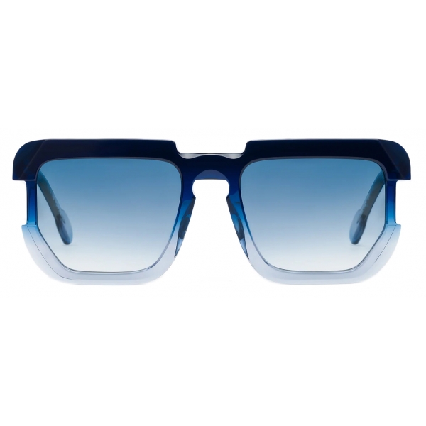 Portrait Eyewear - Fab Deep Blue Gradient - Sunglasses - Handmade in Italy - Exclusive Luxury Collection