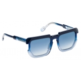 Portrait Eyewear - Fab Blu Profondo Sfumato - Occhiali da Sole - Realizzati a Mano in Italia - Exclusive Luxury Collection