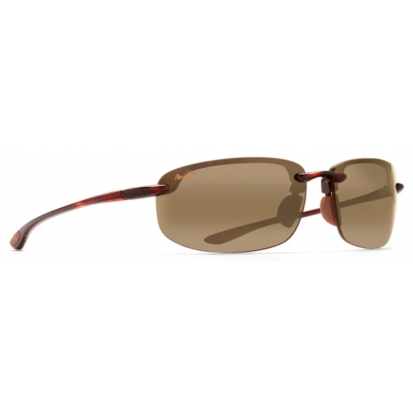 Maui Jim - Ho’okipa Asian Fit - Tortoise Bronze - Polarized Rimless Sunglasses - Maui Jim Eyewear