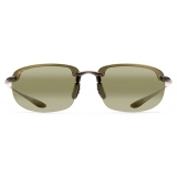 Maui Jim - Ho’okipa Asian Fit - Smoke Grey Maui HT - Polarized Rimless Sunglasses - Maui Jim