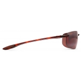 Maui Jim - Ho’okipa Asian Fit - Tortoise Maui Rose - Polarized Rimless Sunglasses - Maui Jim Eyewear