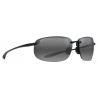Maui Jim - Ho’okipa Xlarge - Nero Grigio - Occhiali da Sole Senza Montatura Polarizzati - Maui Jim