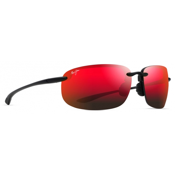 Maui Jim - Ho’okipa Xlarge - Black Hawaii Lava - Polarized Rimless Sunglasses - Maui Jim Eyewear