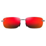 Maui Jim - Lanakila - Light Ruthenium Hawaii Lava - Polarized Rimless Sunglasses - Maui Jim