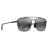 Maui Jim - Pīwai Asian Fit - Black Grey - Polarized Aviator Sunglasses - Maui Jim Eyewear