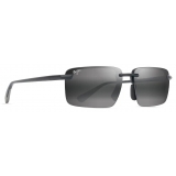 Maui Jim - Laulima Asian Fit - Black Grey - Polarized Rimless Sunglasses - Maui Jim Eyewear