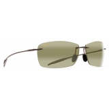Maui Jim - Lighthouse - Smoke Grey Maui HT - Polarized Rimless Sunglasses - Maui Jim Eyewear