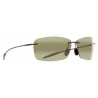 Maui Jim - Lighthouse - Smoke Grey Maui HT - Polarized Rimless Sunglasses - Maui Jim Eyewear