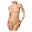 MC2 Saint Barth - Lurex Bikini with Ruffled Edges - Gold - Luxury Exclusive Collection